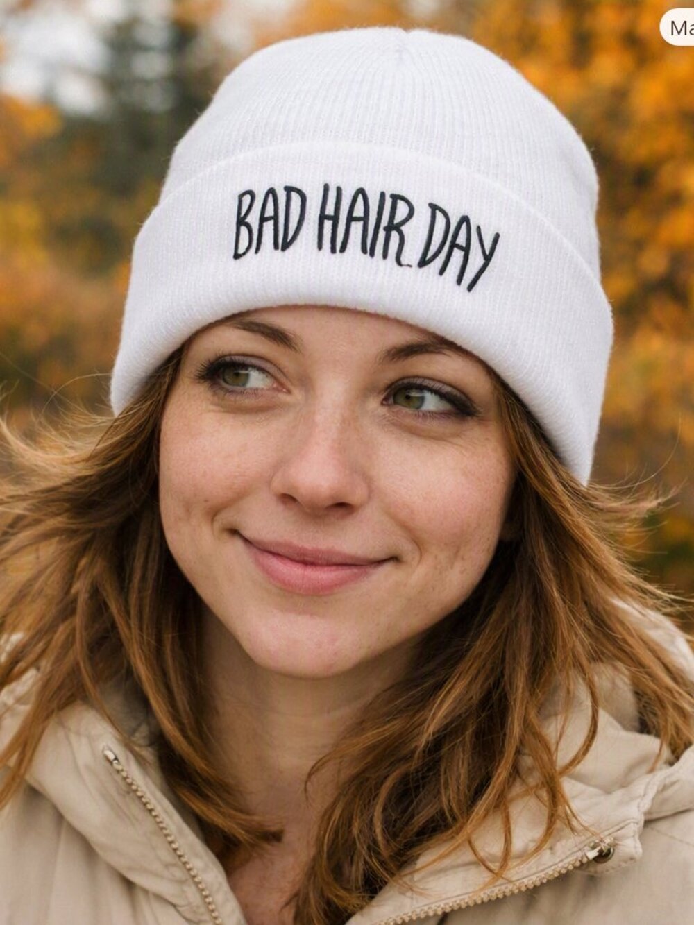 NEW ~ BAD HAIR DAY BEANIE HAT